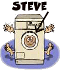 Steve in washer!